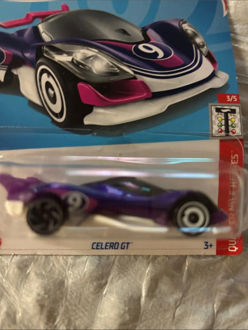 Hot Wheels Purple Race Car - Sleek Collectible